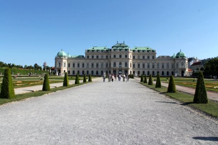 Park in Belvedere, Vienna photo