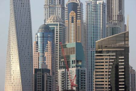 Dubai big city skyscraper photo