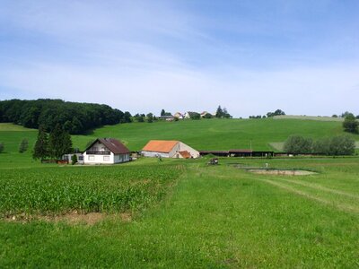 Landscape of rural villages in Germany photo