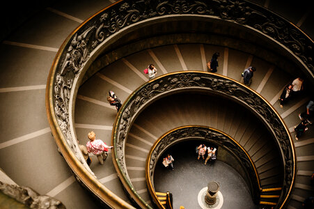 Bramante Spiral Staircase with Ornament Rails, Vatican Museum photo