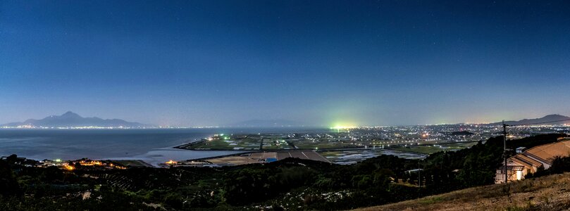 Night view sea star