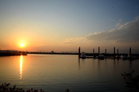 Lake by the river sky photo