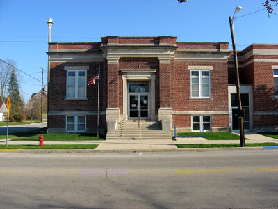 Montpelier's Carnegie Library in Indiana photo