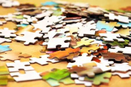 Card game jigsaw puzzle