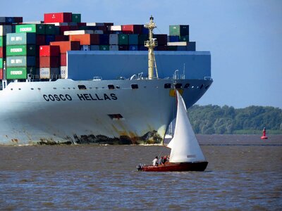 Boat cargo freight photo