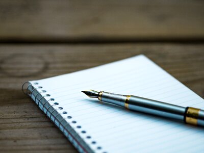 Pen Notebook Writing photo
