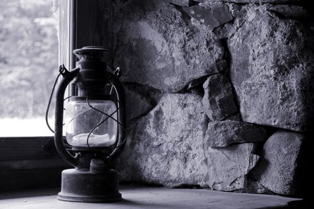 Lamp light window photo