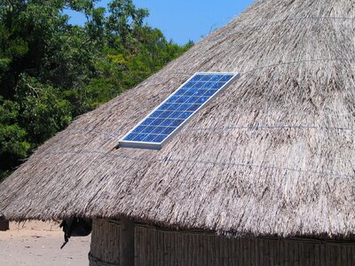Hut solar panel photo