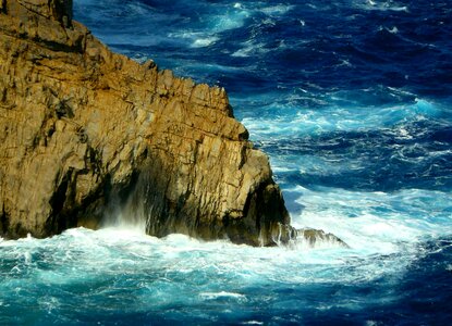 Surf sea rock formations photo