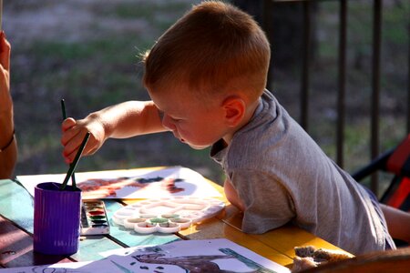 Kids figure paint