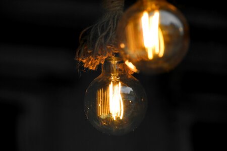 Darkness electricity hanging