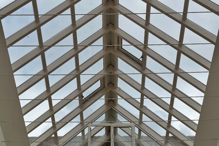 Atrium ceiling glass