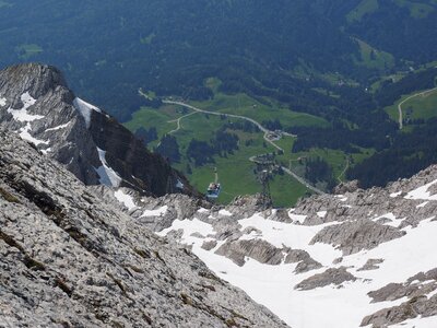 Mountain railway shuttle service schwägalp säntis cableway photo