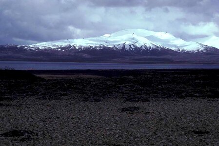 Background glacier lake