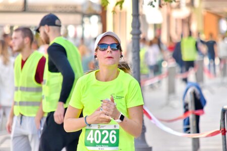 Marathon women person
