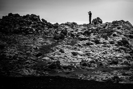 Beach beacon black photo