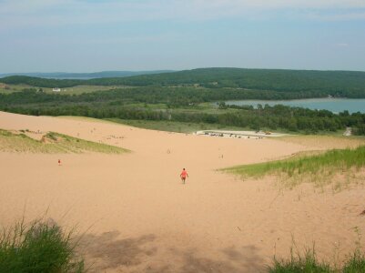 the Dune Climb from the top of the Cottonwood Trail