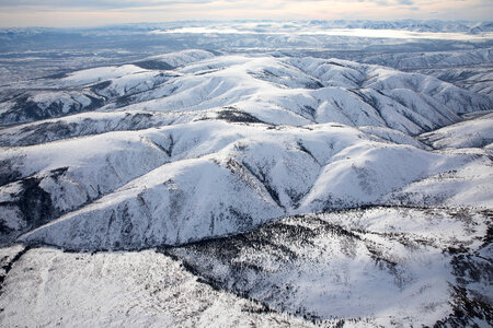 Flying over the White Mountains 