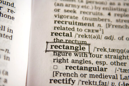 Rectangle Dictionary Word photo