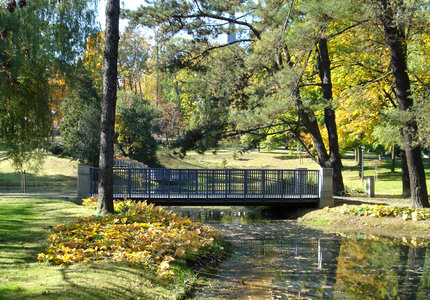 Staszic Park landscape in Czestochowa, Poland