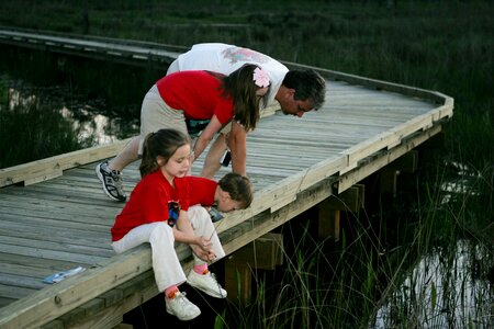 Father journey river
