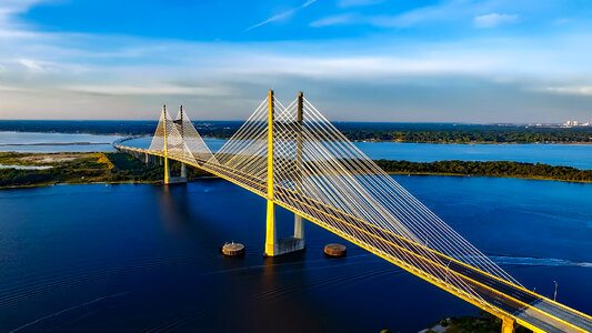 Dames Point Bridge in Jacksonville, Florida photo