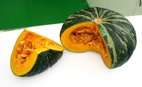 Sweet pumpkin food ingredients vegetables photo