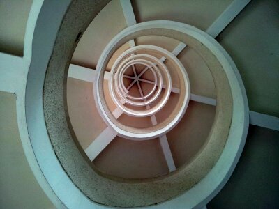 Stairwell staircase spiral photo