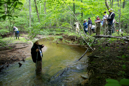 FWS employees surveying and assessing rivers and streams-2 photo