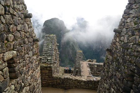 Machu Picchu is a UNESCO World Heritage Site in Peru photo