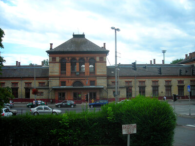 The Railway Station in Kaposvar, Hungary photo