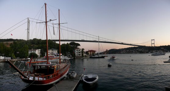 Fatih Sultan Mehmet Bridge in Istanbul. photo