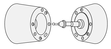 Original Soyuz probe and drogue docking system