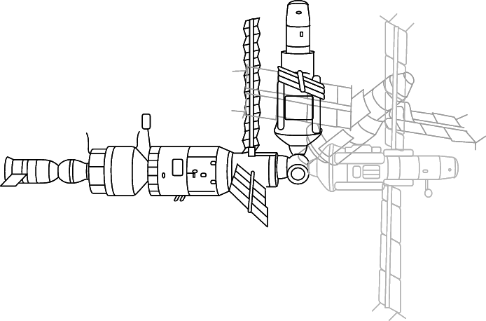 Repositioning Kvant module using Lyappa arm