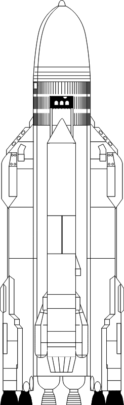 Polyus satellite on Energia launch vehicle