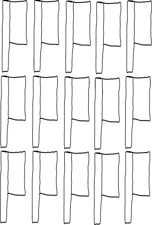 Symbol for the number 300 in Aztec numeration