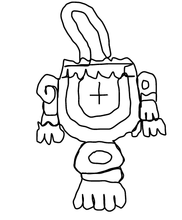 Symbol for the number 8000 in Aztec numeration