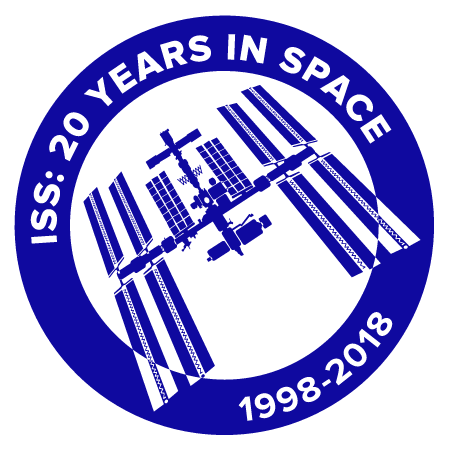 Logo 'ISS 20 YEARS IN SPACE'