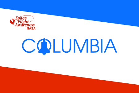 NASA Columbia Shuttle Flag