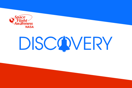 NASA Discovery Shuttle Flag