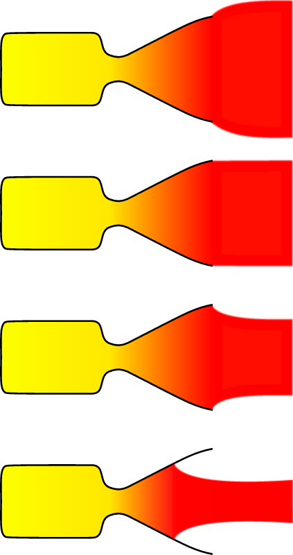 Rocket nozzle expansion