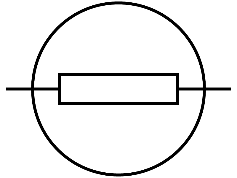 Incandescent bulb symbol
