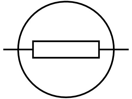 Incandescent bulb symbol