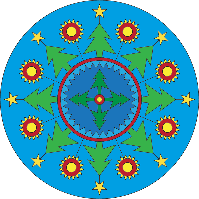 Christmas mandala