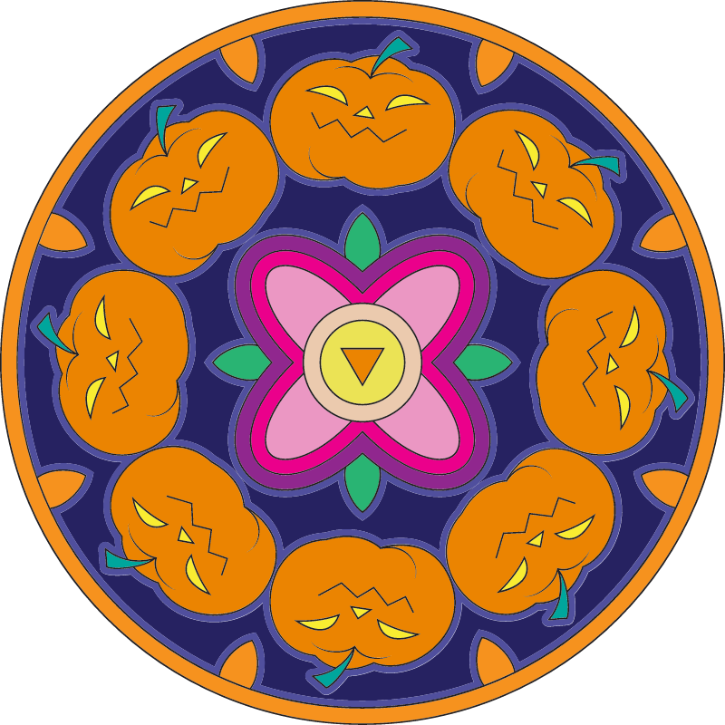 Halloween mandala