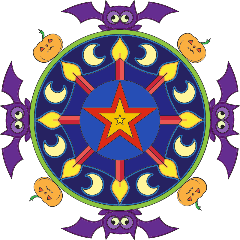 Halloween mandala