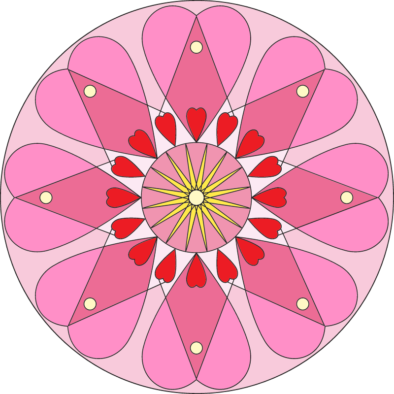 Heart mandala