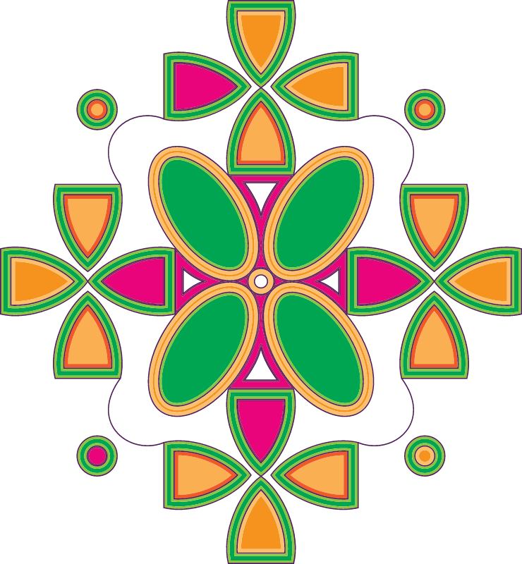 Symmetrical mandala