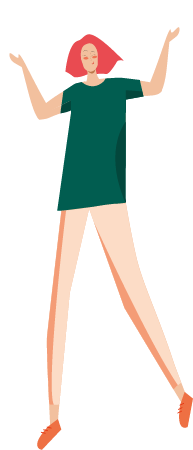 Girl with red hair