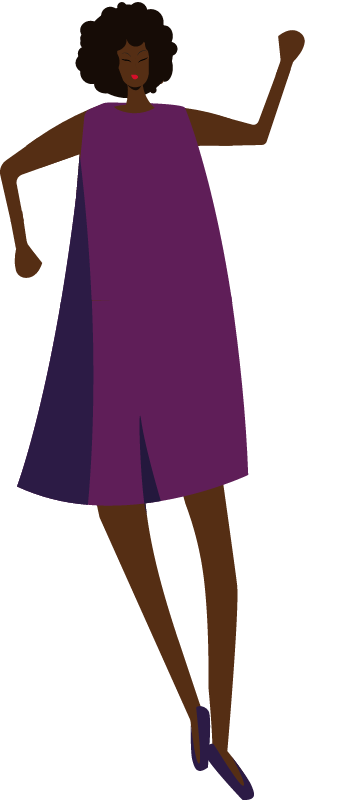 Black woman dancing